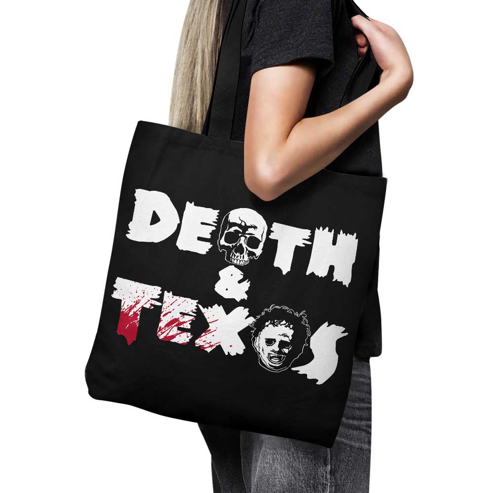 High - Quality 'Death and Texas' USA - Made Polyester Tote Bag
