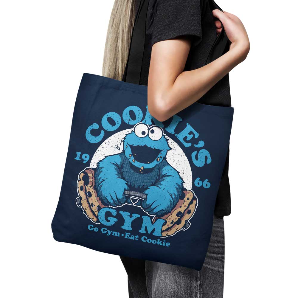 High - quality Cookie's Gym Polyester Tote Bag with Colorful Art