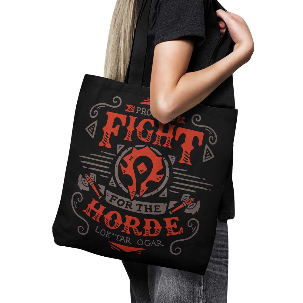 Typhoonic Art's 'Fight for the Horde' Stylish Polyester Poplin Tote Bag
