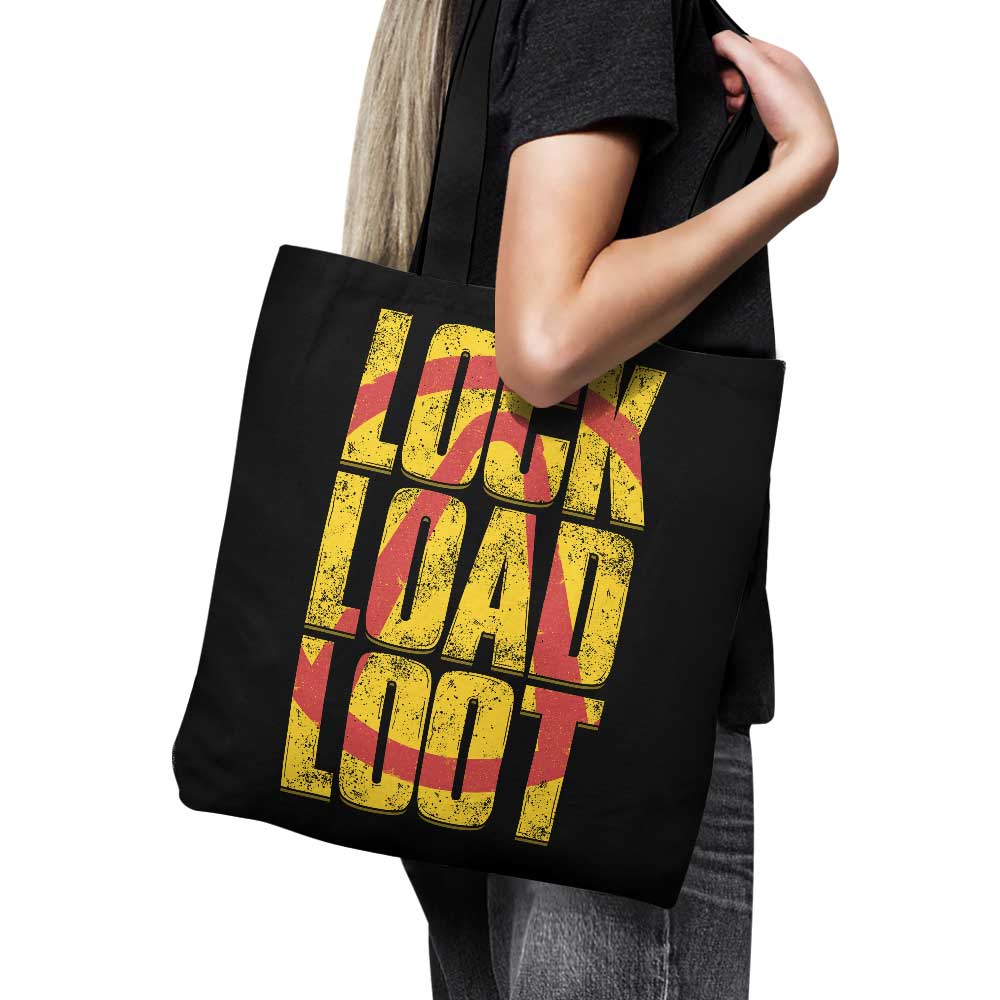 14Eight's High - Quality Lock Load Loot Printed Polyester Tote Bag