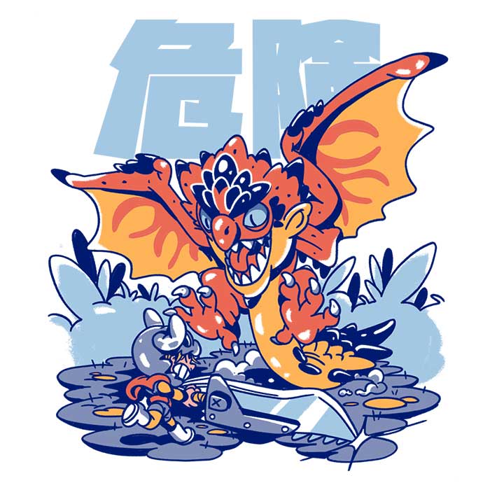 Sketchdemao's 'Rage Attack' High - Quality Polyester Tote Bag