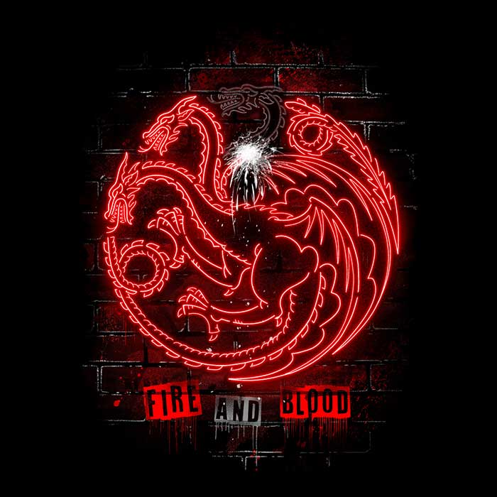 Eye - Catching Neon Dragons Themed Polyester Tote Bag