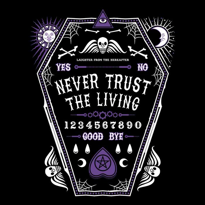 High - Quality 'Never Trust the Living' USA - Made Polyester Tote Bag