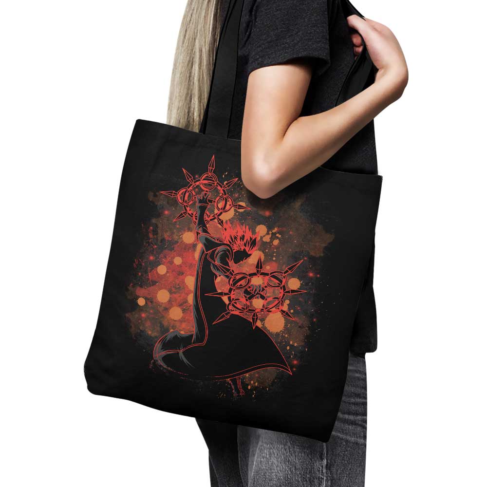 USA Hand - Sewn Inked Flurry Polyester Poplin Tote Bag