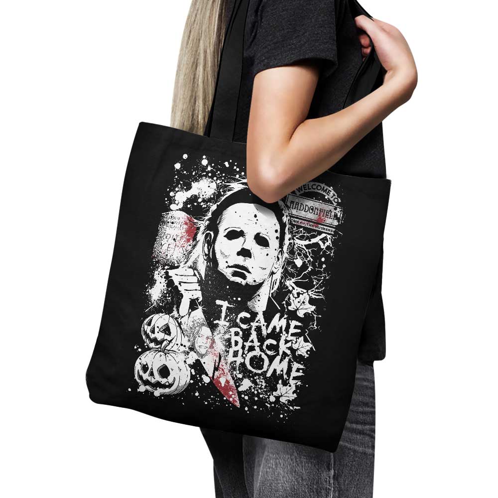 Spooky 'Evil in Haddonfield' Themed Tote Bag for All Your Daily Needs