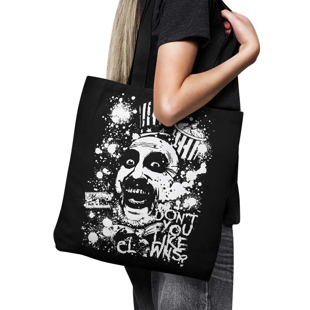 Arinesart's Eye - catching 'Don't You Like Clowns' Tote Bag