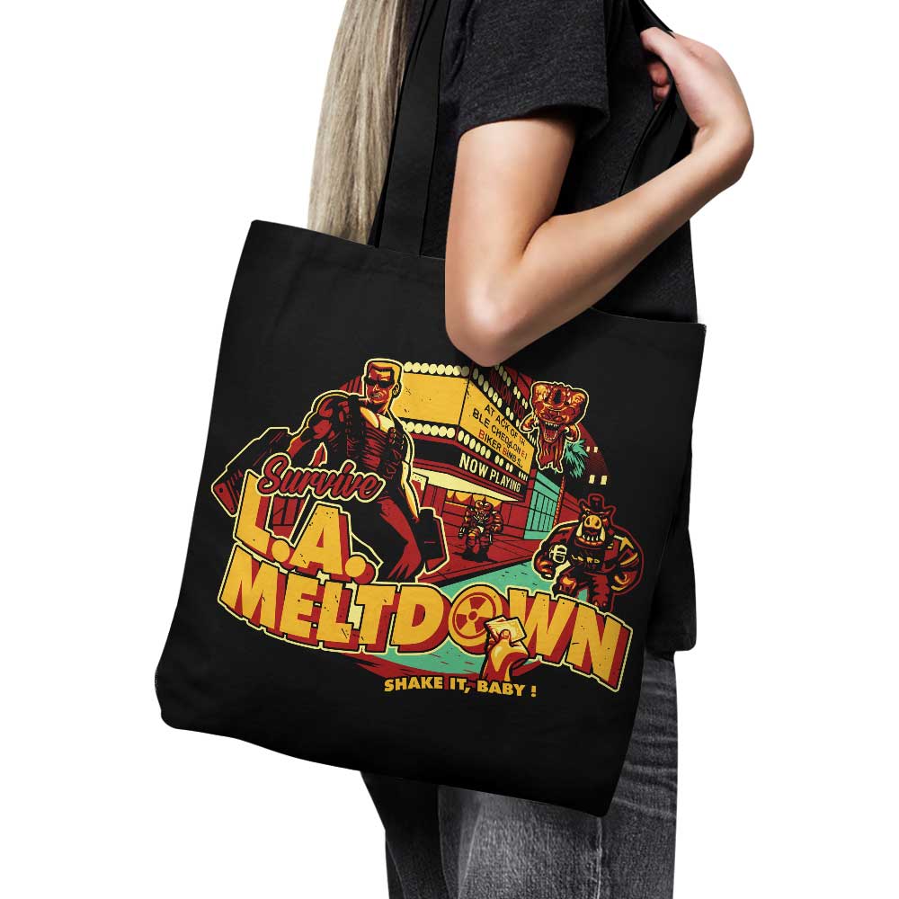 Los Angeles Meltdown - Stylish Tote Bag by DAObiwan