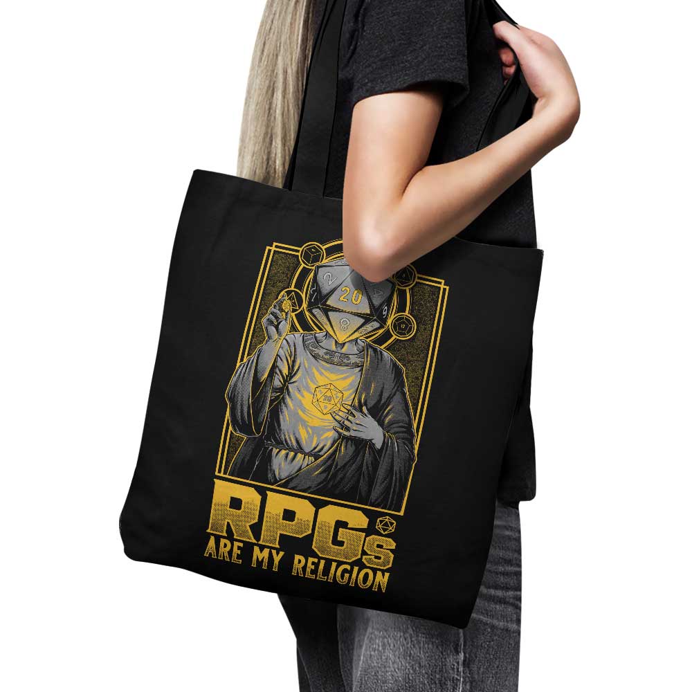 RPG's Are My Religion - High - Quality Polyester Poplin Tote Bag