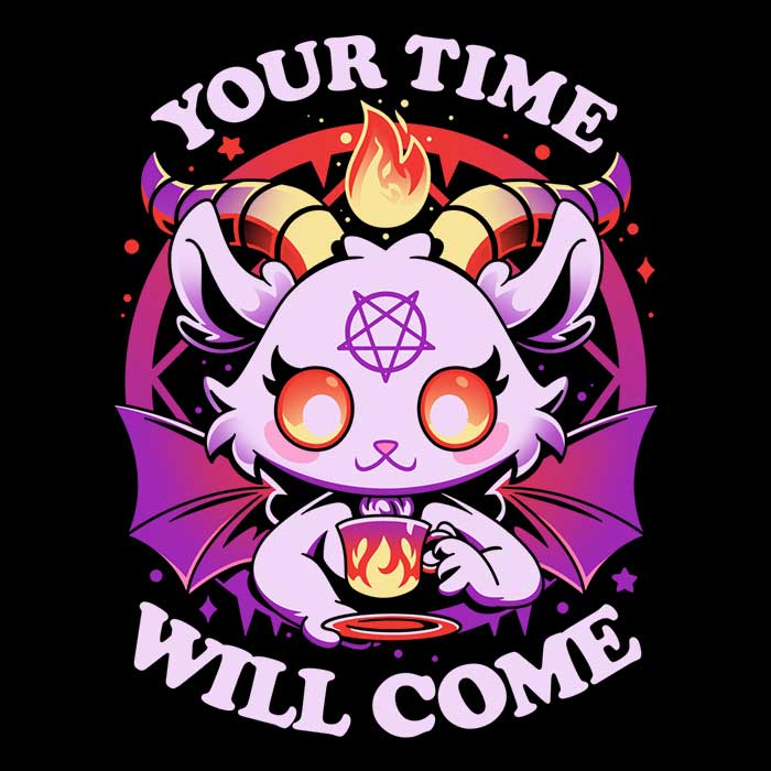 Stylish 'Teatime in Hell' Tote Bag from Snouleaf