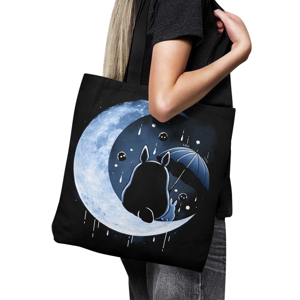 My Neighbor's Moon - High - Quality Hand - Sewn Polyester Poplin Tote Bag