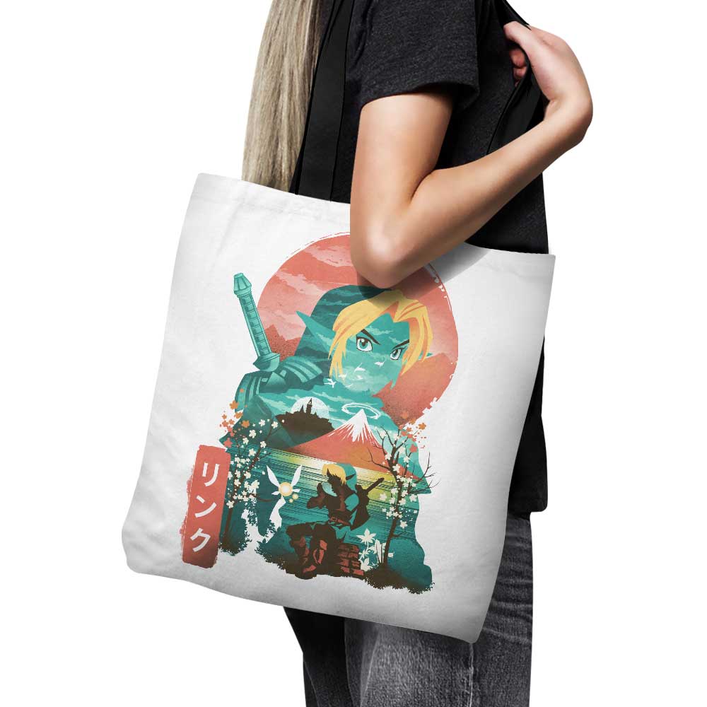 High - Quality Ukiyo - e Ocarina Design Tote Bag for Daily Use