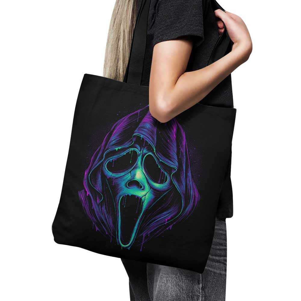 Glowing Ghost-themed Stylish Tote Bag by Glitchygorilla