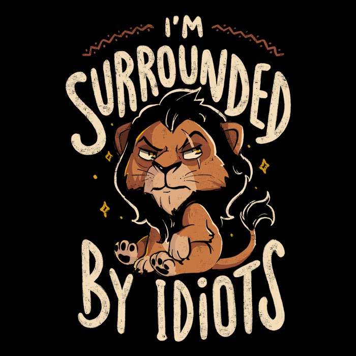Arigatees 'Surrounded by Idiots' Stylish Tote Bag