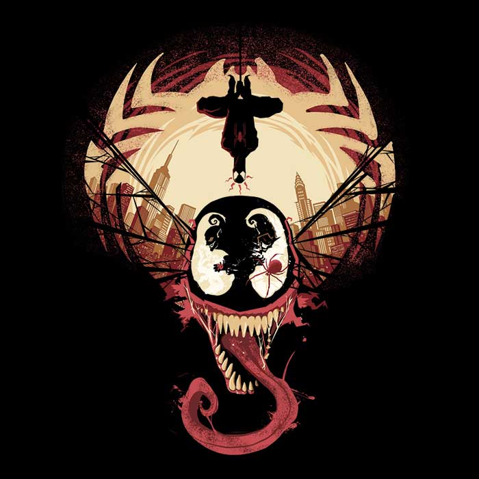 Spooky Spider Themed Tote Bag - A Nightmare Design by Harantula