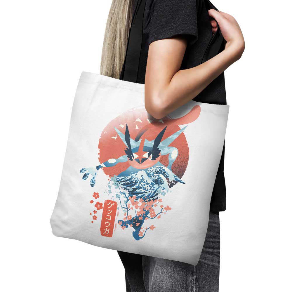 Exquisite Ukiyo Water Design Tote Bag with Colorful Art