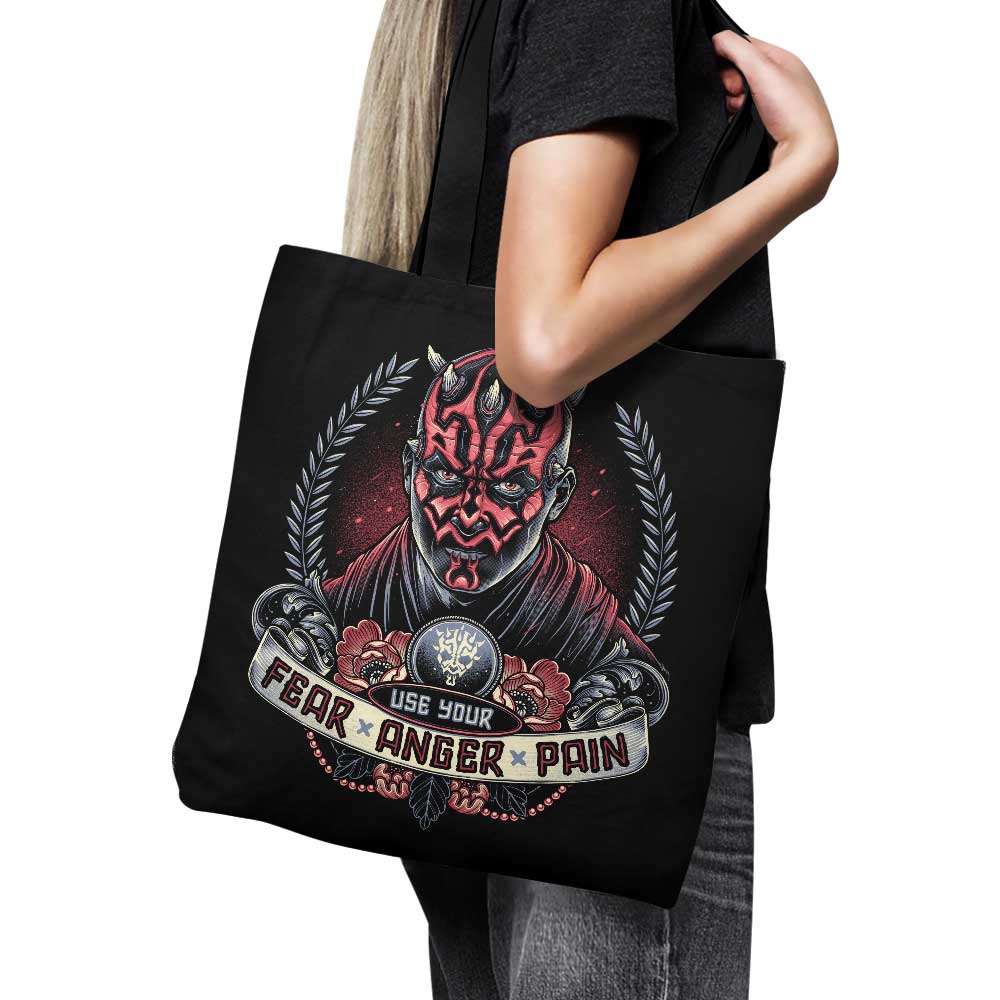 High - Quality 'Fear, Anger, Pain' USA - Made Polyester Tote Bag