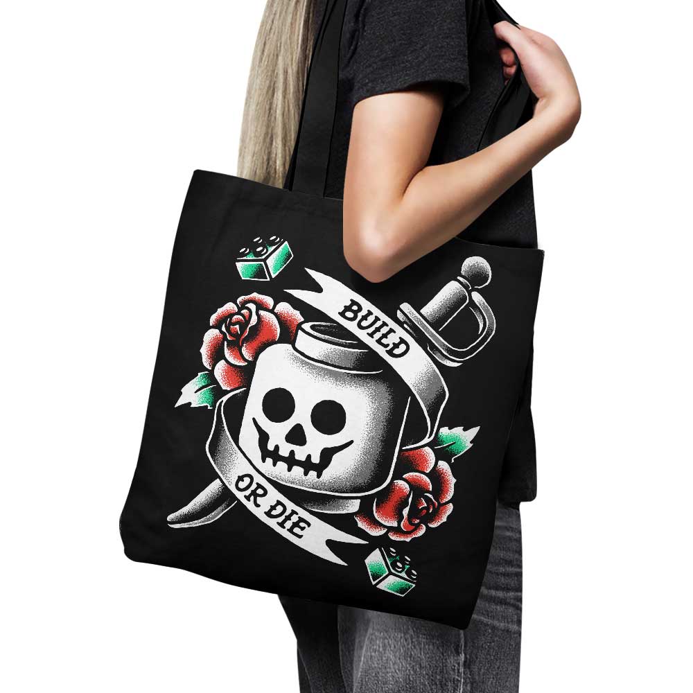 High - Quality 'Build or Die' Hand - Sewn Tote Bag