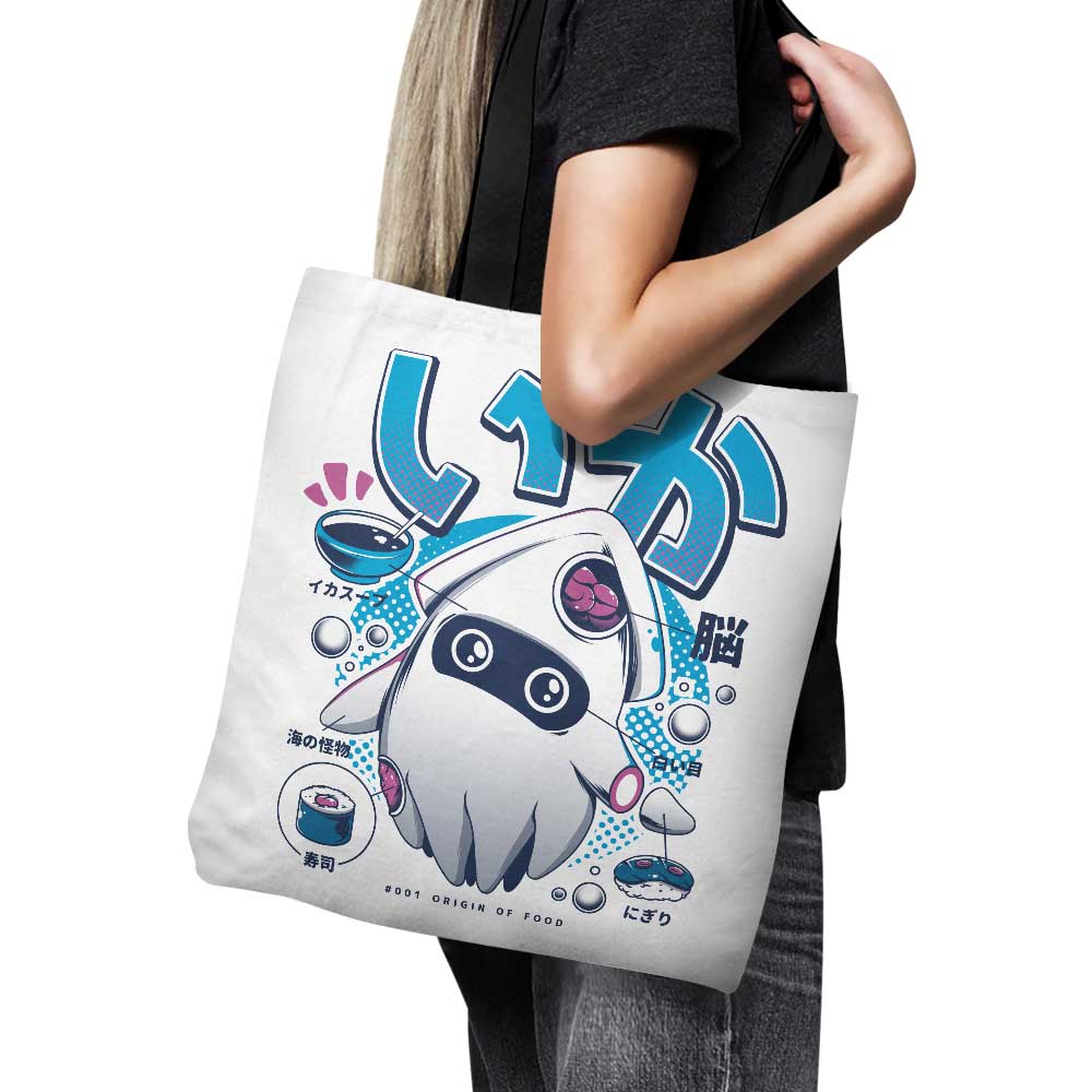 High - Quality Squid Food Themed Polyester Poplin Tote Bag