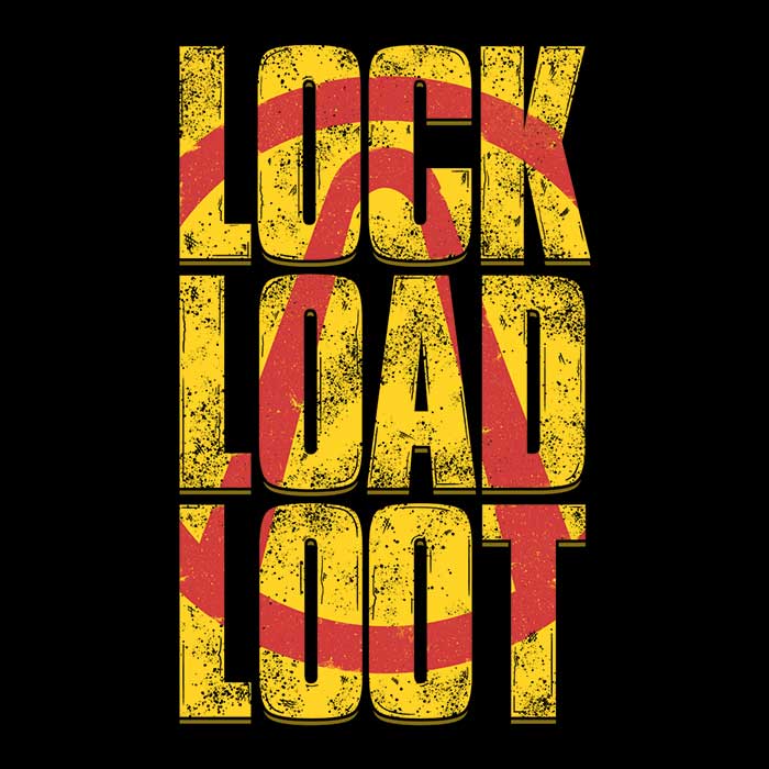 14Eight's High - Quality Lock Load Loot Printed Polyester Tote Bag