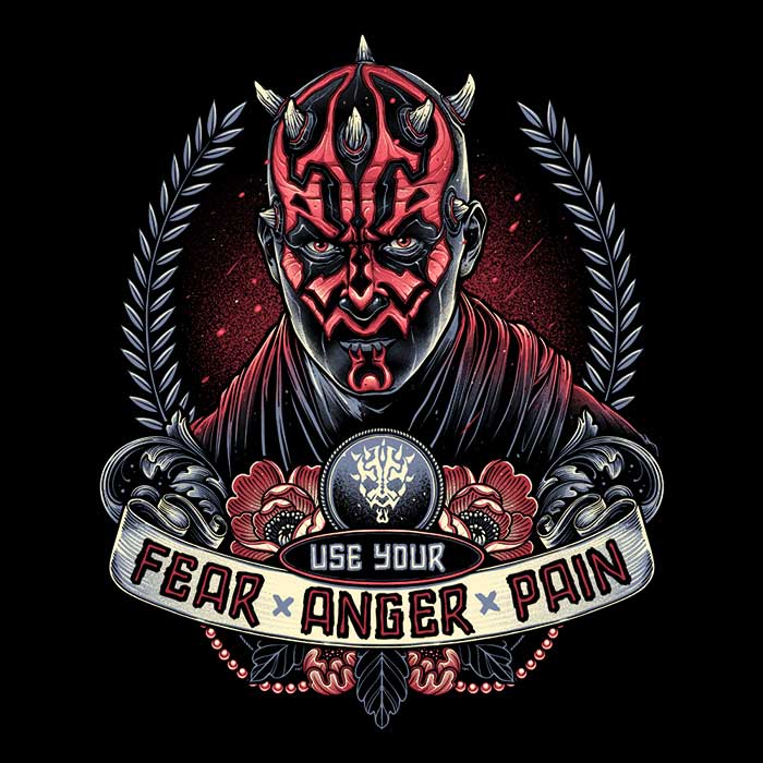 High - Quality 'Fear, Anger, Pain' USA - Made Polyester Tote Bag