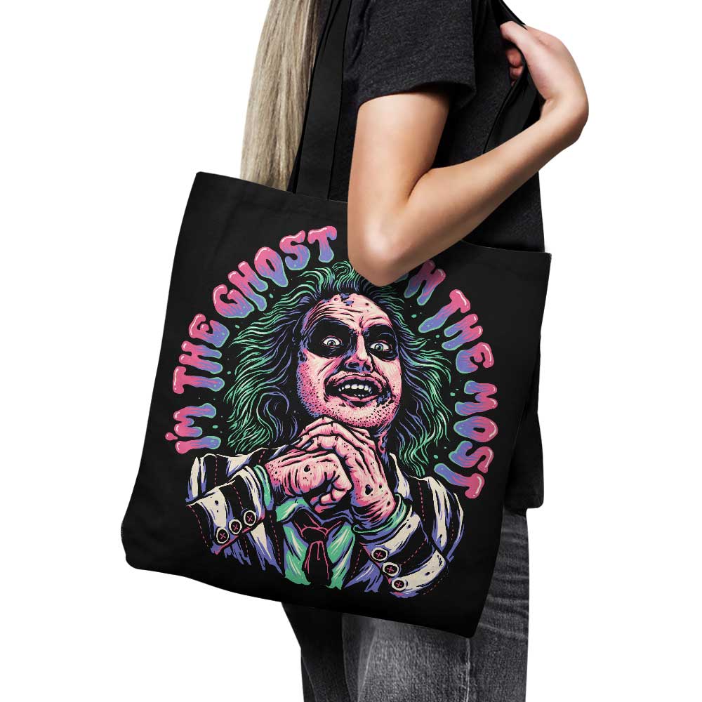 High - Quality Hand - Sewn 'Ghost with the Most' Tote Bag