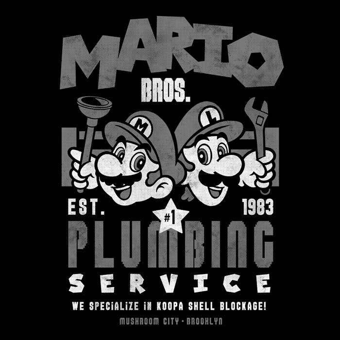 High - Quality Hand - Sewn Mushroom Kingdom Plumbing Service Tote Bag