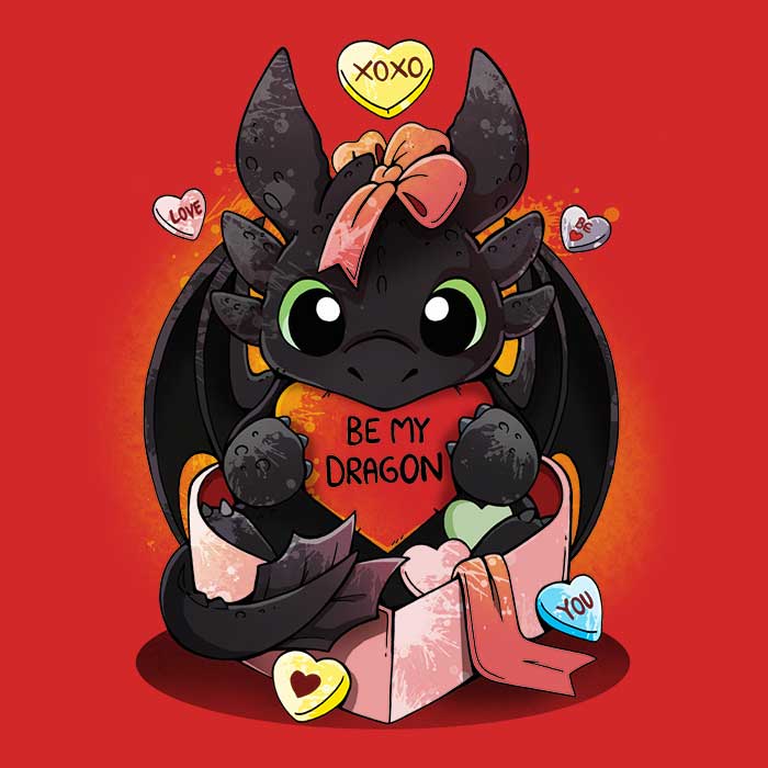 High - Quality 'Be My Dragon' USA - Made Polyester Tote Bag