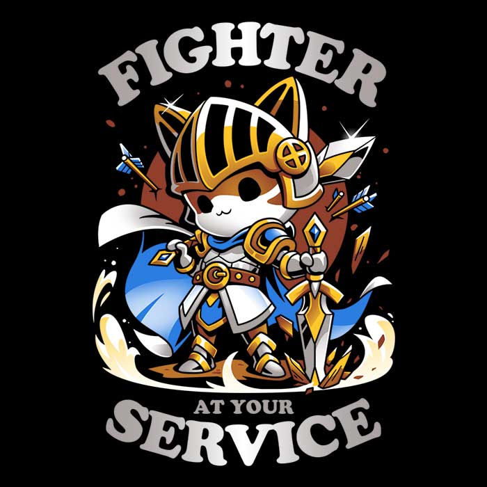 High - Quality 'Fighter at Your Service' Tote Bag