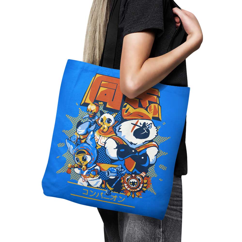 High - quality Hand - sewn 'Brave Companions' Tote Bag from Sketchdemao