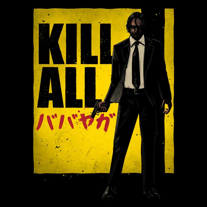 High - Quality USA - Made 'Kill All' Polyester Poplin Tote Bag
