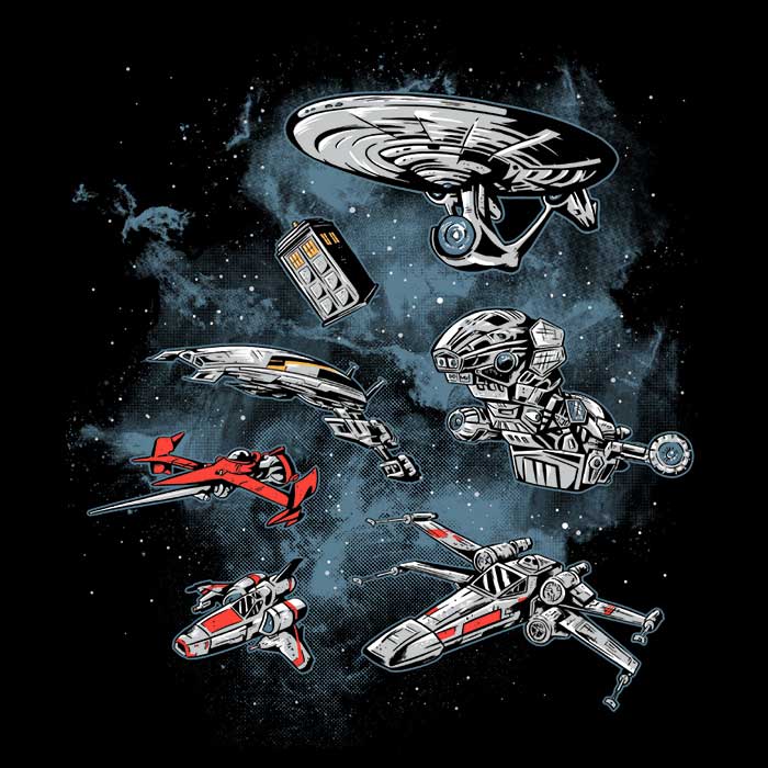 The Ultimate Cosmic Space Fleet - Stylish Tote Bag