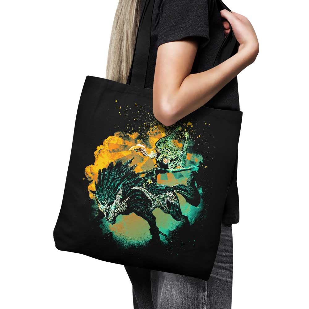 Stylish 'Soul of the Wolf' Design Tote Bag