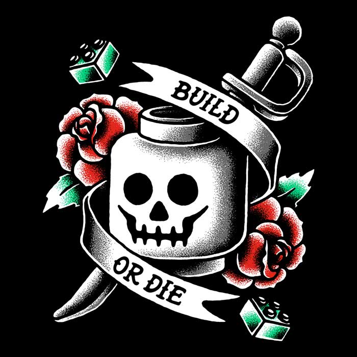 High - Quality 'Build or Die' Hand - Sewn Tote Bag