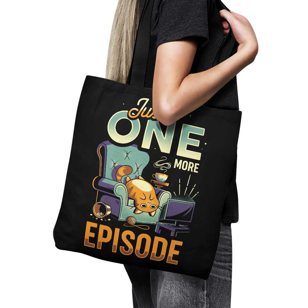 High - Quality 'Just One More Episode' USA - Made Polyester Tote Bag