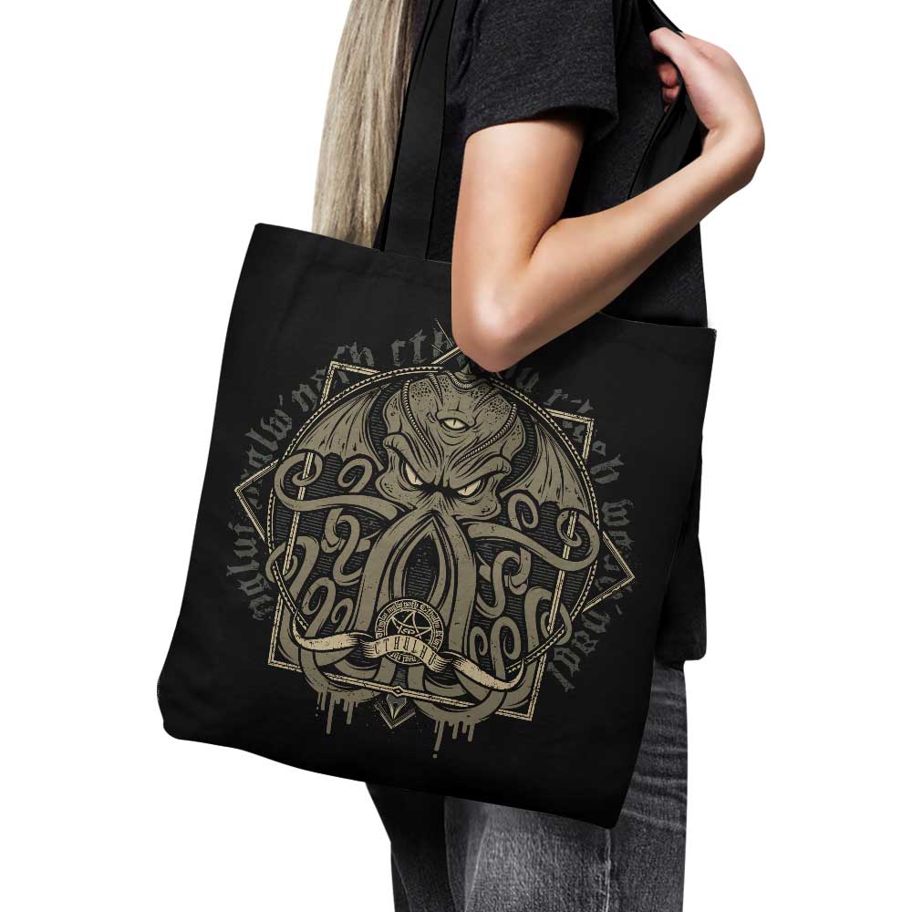 High - Quality StudioM6 Cthulhumicon Polyester Tote Bag