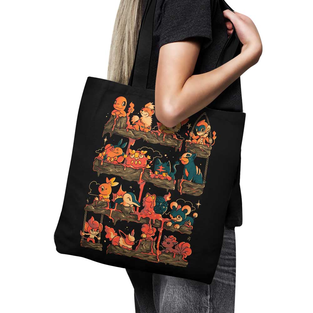 Stylish Fire Shelf Design Tote Bag for Daily Use